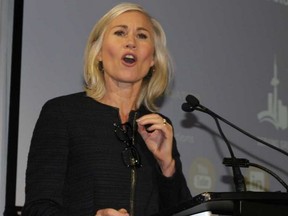 Mayoral candidate Jennifer Keesmaat addressed realtors at a forum on Wednesday. (Antonella Artuso, Toronto Sun)
