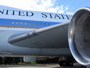 The Air Force One copy that is on exhibit at National Harbor is as tall as a six-story building. (Ann Cameron Siegal)