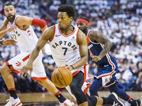 Raptors all-star Kyle Lowry calls the crowd at the Bell Centre in Montreal "rowdy." (Ernest Doroszuk/Toronto Sun)