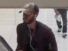 An image released Monday, Oct. 29, 2018 by Durham Regional Police of a suspect in a pair of voyeurism cases.