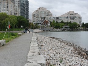 A view of the new trail at Mimico Waterfront Park.