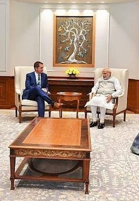 Federal Conservative leader Andrew Scheer meets with India’s Prime Minister Shri Narendra Modi in October 2018.