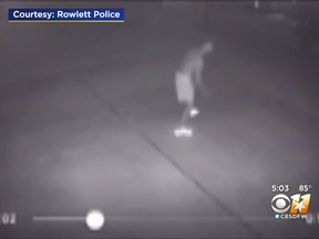 Police in Rowlett, Texas are looking for a man who broke into a woman's home and left nude photos and a graphic note. (YouTube/CBS DFW)