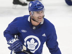 Maple Leafs Patrick Marleau has just one goal this season. The veteran forward finished with 27 goals last season, his first campaign with Toronto. (CRAIG ROBERTSON/TORONTO SUN)