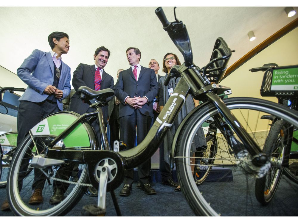 John Tory Bike Share photo op