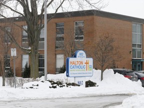 Exterior shot of the Halton Catholic District School Board head office in Burlington, ON on Thursday February 26, 2015. Michael Peake/Toronto Sun/QMI Agency