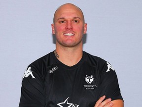 Toronto Wolfpack player Cory Patterson.  THE CANADIAN PRESS/HO-Toronto Wolfpack