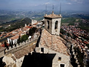Rooftops are seen in San Marino, on April 19, 2010. (Alessandra Benedetti/Bloomberg)