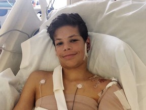 Keane Webre-Hayes, 13, recovers from a shark attack in a California hospital. He cant wait to get back into the water.