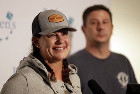 Keane Webre-Hayes, 13, recovers from a shark attack in a California hospital. His mother Ellie Hayes said her son was “lucky”. THE ASSOCIATED PRESS