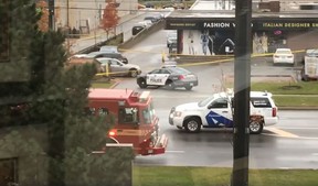 Toronto police investigate a Wednesday afternoon shooting along Finch Ave. west of Dufferin St. (submitted photo)