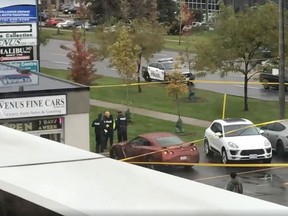 Toronto police investigate a Wednesday afternoon shooting along Finch Ave. west of Dufferin St. (submitted photo)