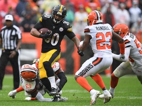The Pittsburgh Steelers and Cleveland Browns played to a 21-21 tie during their first meeting this season. (Jason Miller/Getty Images)