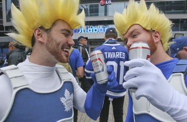 Toronto Maple Leaf fans on Wednesday October 3, 2018. The Toronto Maple Leafs host the Montreal Canadiens at the ScotiaBank Arena in Toronto.Veronica Henri/Toronto Sun/Postmedia Network