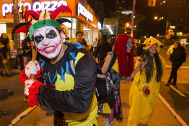 Elzimar Neto, is character as Halloween comes to the Village as a part of Church St. is closed to traffic for Halloween on Church in Toronto, Ont. on Wednesday October 31, 2018. Ernest Doroszuk/Toronto Sun/Postmedia
