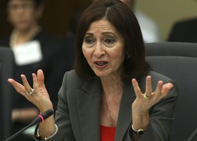 Then-Information and Privacy Commissioner Ann Cavoukian takes questions on deleting emails at Queen’s Park in Toronto,Ont. on June 25,2013. Dave Thomas/Toronto Sun