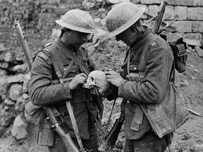 Canadian soldiers on the Western Front during the First World War. One university student union has forgotten their sacrifice.