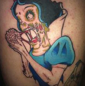 Meet Zombie Snow White. PINTEREST