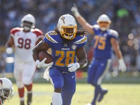 The L.A. Chargers will be missing running back Melvin Gordon for the next few weeks. (GETTY IMAGES)