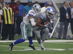 Eagles receiver Golden Tate, seen here with the Lions earlier this season, has already faced the Dallas Cowboys once. (AP PHOTO)