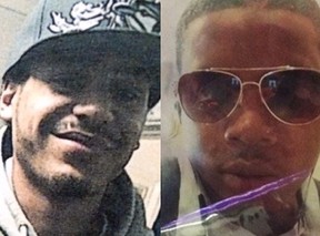Quinn Taylor, left, and David Eminess were fatally shot Jan. 31, 2016. (Postmedia file)
