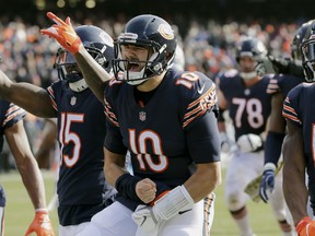 Chicago Bears quarterback Mitchell Trubisky was the top scorer in fantasy this week. (AP PHOTO)