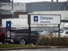 Oshawa's General Motors car assembly plant on Nov. 26. (The Canadian Press)