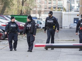 Toronto Police at St. Michael's College School following the report of a bomb threat on Nov. 19, 2018. (Ernest Doroszuk, Toronto Sun) Doroszuk/Toronto Sun