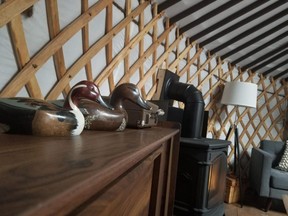 The decor inside the Woods Parka Lodge is purely Canadian. (IAN SHANTZ PHOTO)