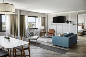 Inside a suite at the Westdrift Manhattan Beach. (Westdrift Manhattan Beach)
