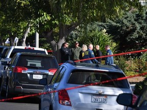 The home of suspected nightclub shooter Ian David Long is cordoned with red crime tape on November 8 2018, in Thousand Oaks, California, as FBI and ATF officers conduct a search. - The gunman who killed 12 people in a crowded California country music bar has been identified as 28-year-old Ian David Long, a former Marine, the local sheriff said Thursday. The suspect, who was armed with a .45-caliber handgun, was found deceased at the Borderline Bar and Grill, the scene of the shooting in the city of Thousand Oaks northwest of downtown Los Angeles.