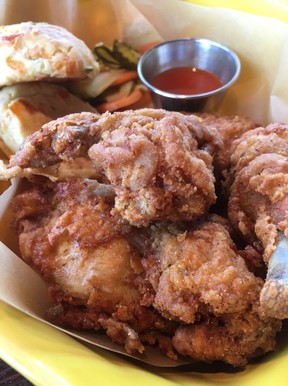 Plump, crispy and juicy fried chicken is the best seller at Family Meal in Frederick, Maryland. (Kevin Hann)