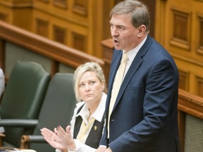 Tory MPP Dave Smith in the legislature on Thursday. (Bryan Passifiume, Toronto Sun)