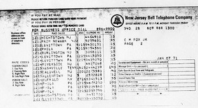 The mysterious phone bill. (FBI)