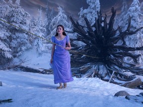 This image released by Disney shows Mackenzie Foy in a scene from "The Nutcracker and the Four Realms." (Laurie Sparham/Disney)