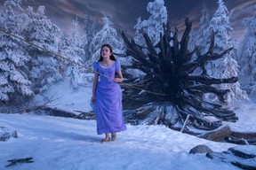 This image released by Disney shows Mackenzie Foy in a scene from “The Nutcracker and the Four Realms.” (Laurie Sparham/Disney)