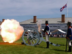 Fort George comes to life with re-enactments from past wars, including a cannon-firing from the War of 1812. (Fred Mercnik/Postmedia files)
