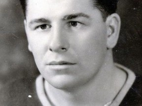 Fred Roberston played defence for the Toronto Maple Leafs when the club won the 1931-32 Stanley Cup, the first championship in the team's new rink the Maple Leaf Gardens.