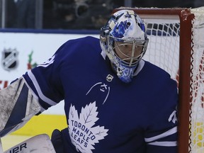 Toronto Maple Leafs goaltender Frederik Andersen. (VERONICA HENRI/Toronto Sun files)