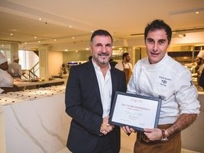 Don Alfonso 1890 Toronto named Best Opening of the Year and recognized with 'Tre Forchette' by Gambero Rosso (CNW Group/Don Alfonso)