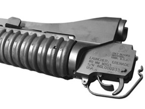 Investigators seized a grenade launcher like this one in a weapons sting that saw a Canadian man busted.
