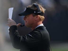 Radiers head coach Jon Gruden isn't a has-been, he's a never-been, says Randall the Handle. (Getty Images)