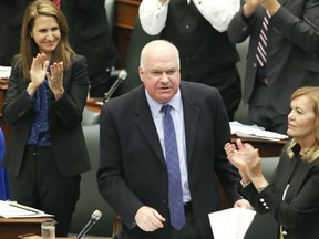MPP Jim Wilson during question period as the conservative party plans to pass a bill to reduce Toronto city council by nearly half on Monday September 17, 2018. (Veronica Henri/Toronto Sun/Postmedia Network)