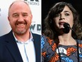 Louis C.K. and Blanche Gardin. (Getty Images file photos)