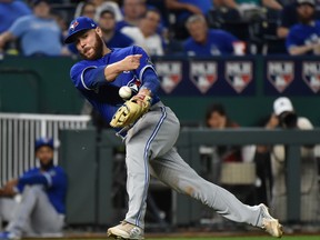 The Jays would likely love to trade catcher Russell Martin, but his cumbersome contract makes that difficult. (Getty Images)