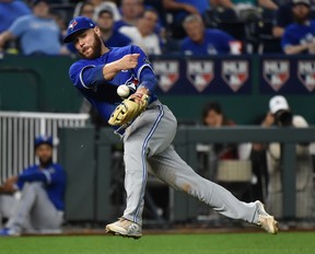 The Jays would likely love to trade catcher Russell Martin, but his cumbersome contract makes that difficult. (Getty Images)