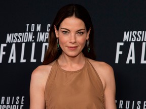 Michelle Monaghan arrives for a screening of 'Mission Impossible - Fallout' at the Smithsonian National Air and Space Museum on July 22, in Washington, DC. (Alex Edelman/Getty Images)
