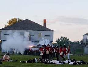 Re-enactors commemorate the anniversary of the War of 1812’s Battle of Fort George. (Fred Mercnik/Postmedia files)