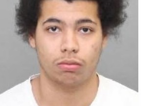 Kyler Johnson, 23, is wanted for the murder of Jessie Graham-Richter, 22, who was found shot dead in an Adelaide St. E. apartment building on Aug. 19, 2018. (Toronto Police handout)
