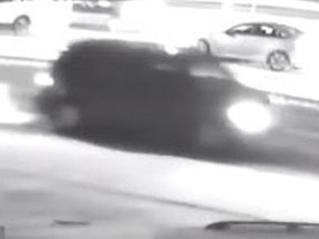 Image released by Toronto Police of a vehicle sought in a hit-and-run at Kennedy and Danforth on Nov. 21, 2018.
